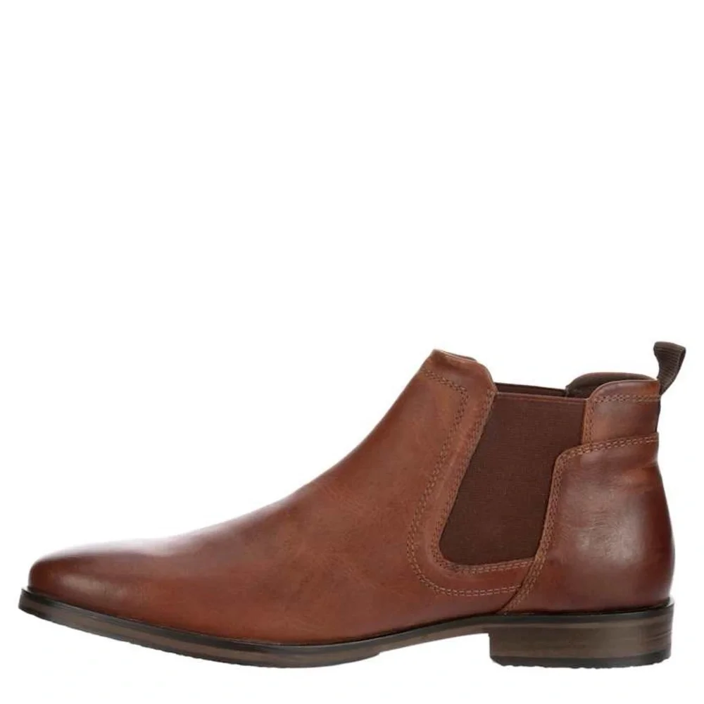 Franco Fortini Ron Men's Brown Leather Chelsea Boots